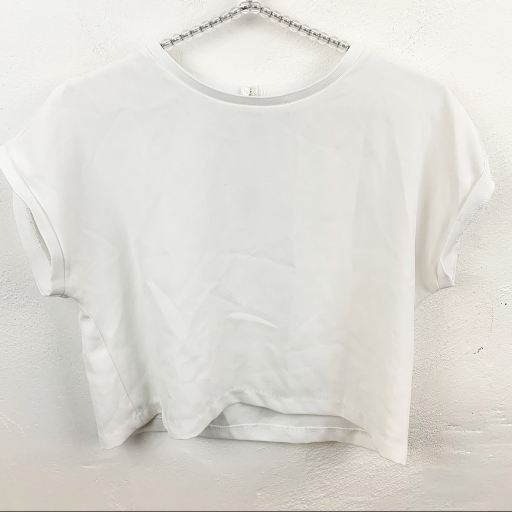 Forever 21 l White Oversized Boxy Blouse